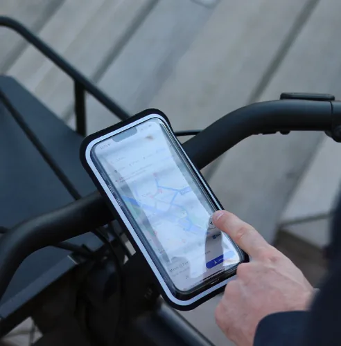 support téléphone vélo shapeheart – pochette